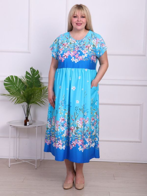 Tricot dress Elsa (blue)