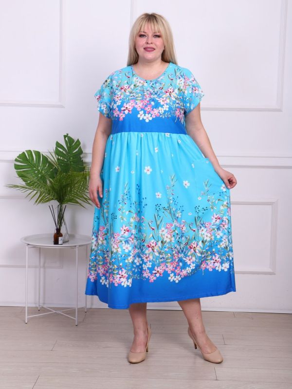 Tricot dress Elsa (blue)