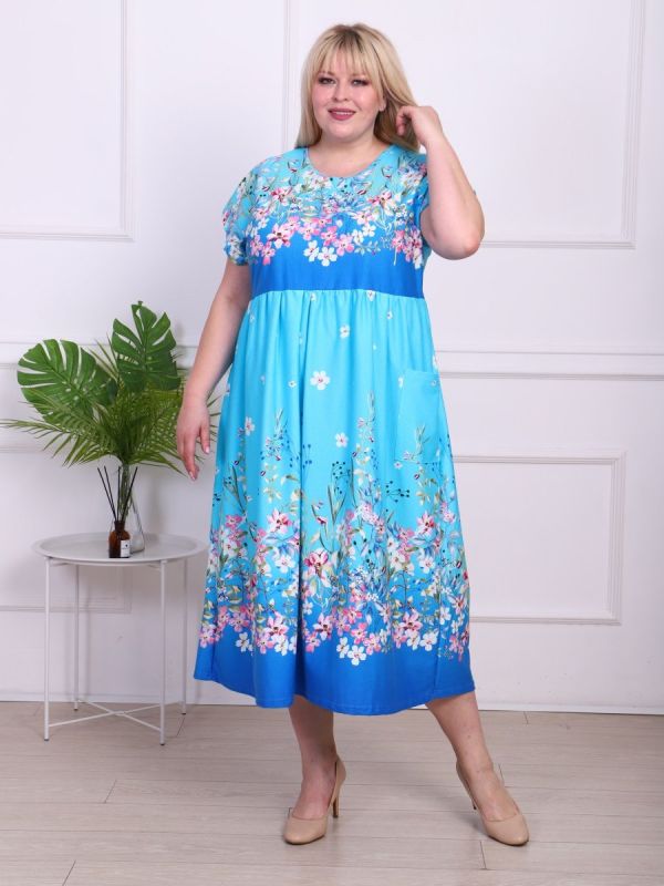 Tricot dress Elsa (blue)