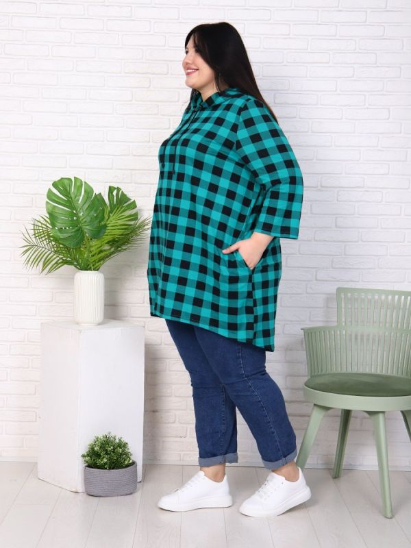 Enigma knitted tunic (green)