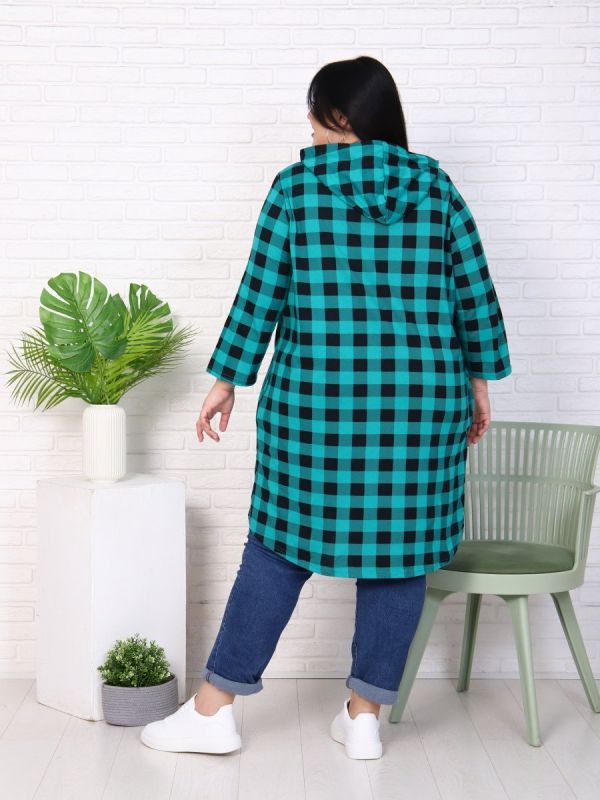 Enigma knitted tunic (green)