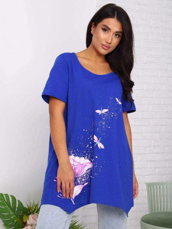 Tunic knitted Selina (blue)