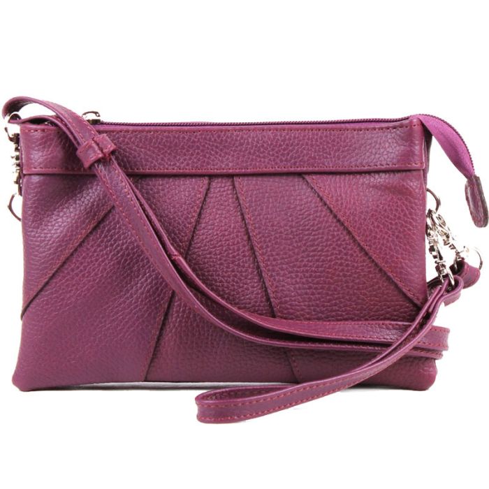 Women's clutch bag - made of genuine leather