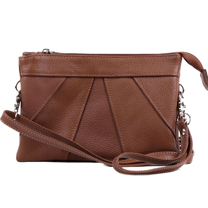 Women's clutch bag - made of genuine leather