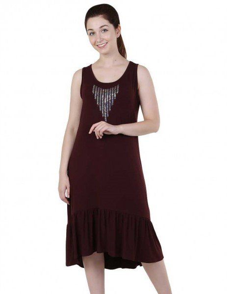 Viscose sundress Vardia (burgundy) pp