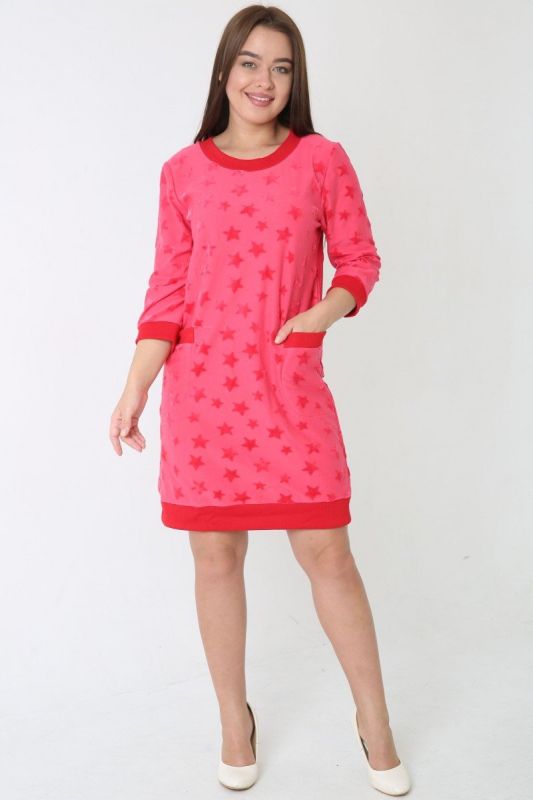 Tunic knitted tunic Una (raspberry) pp