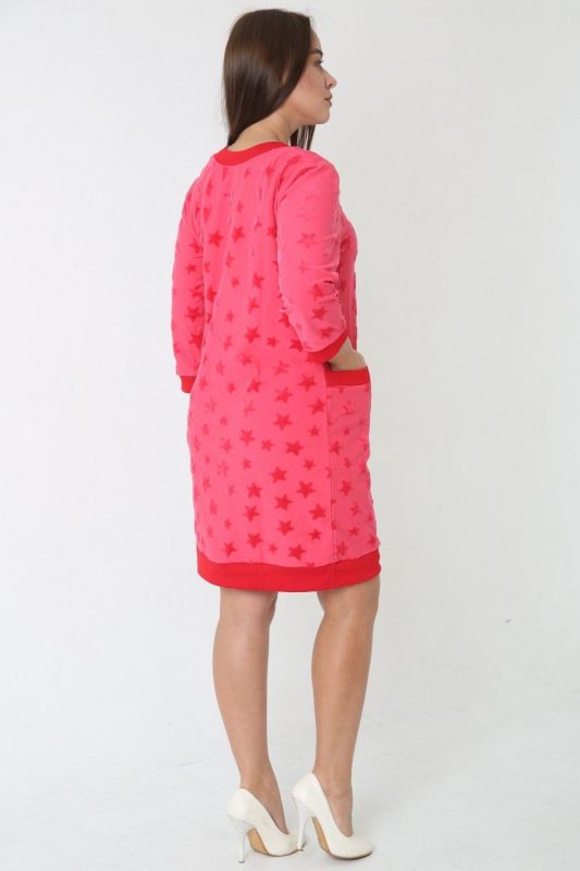 Tunic knitted tunic Una (raspberry) pp