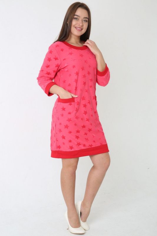 Tunic knitted tunic Una (raspberry) pp