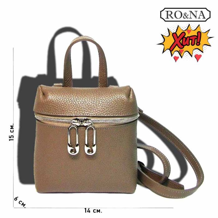 Women's Leather Small Shoulder Bag - Belt and Shoulder Bag