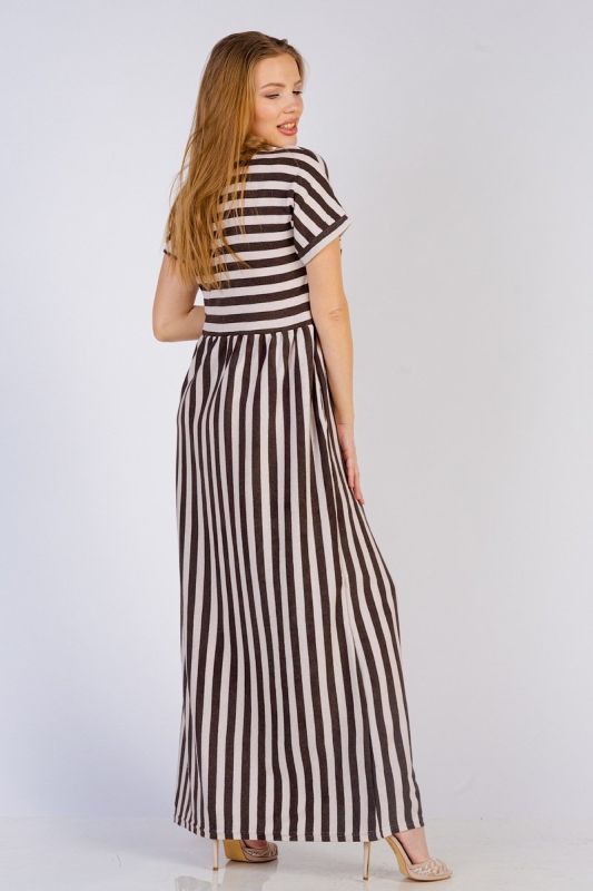 Tricase dress Amizi (brown stripe) pp