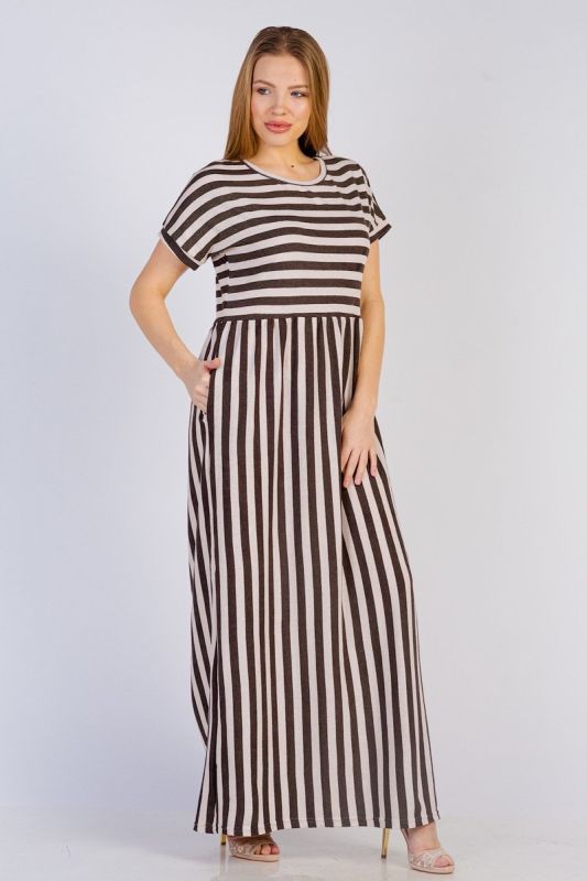 Tricase dress Amizi (brown stripe) pp