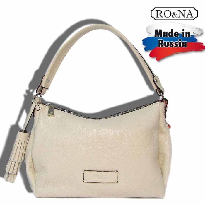 Women's Leather Bag with One Handle - RO&NA