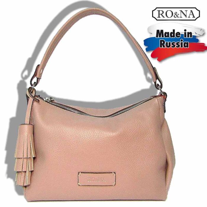 Women's Leather Bag with One Handle - RO&NA