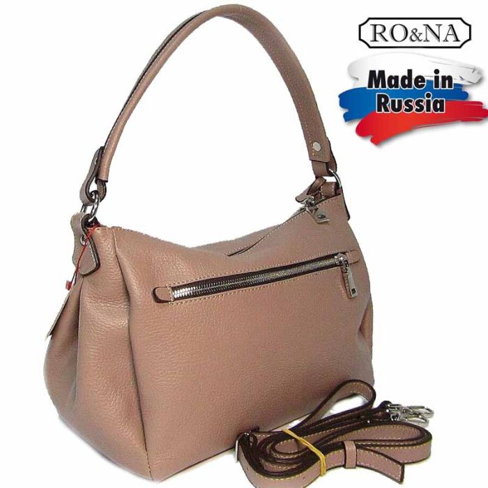 Women's Leather Bag with One Handle - RO&NA