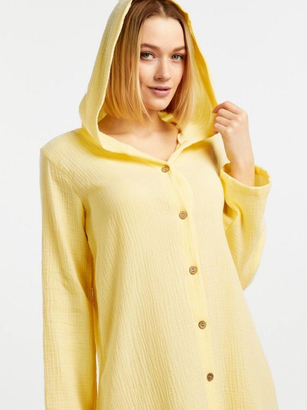 Muslin knitted dress (yellow) pp