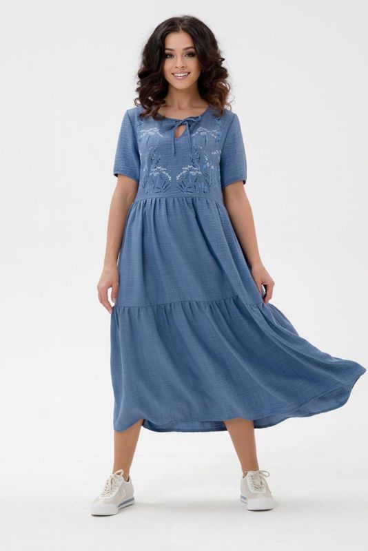 Viscose dress Julietta (blue) pp