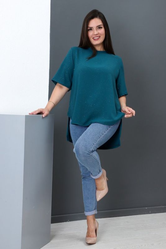 Tunic knitted Varisa (emerald) pp