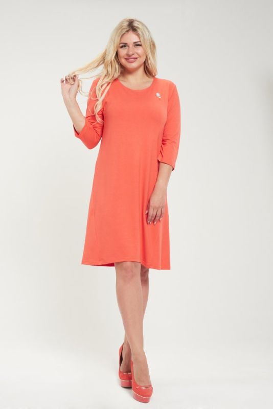 Viscose dress Hilary (salmon) pp