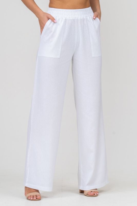 Linen pants Lolly (white) pp