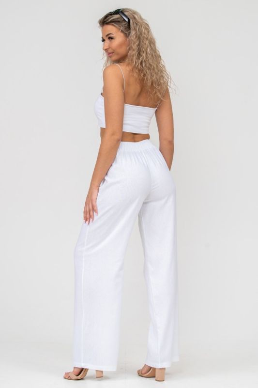 Linen pants Lolly (white) pp