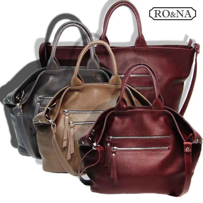 Large Women's Leather Shoulder Bag - Nightingale Style