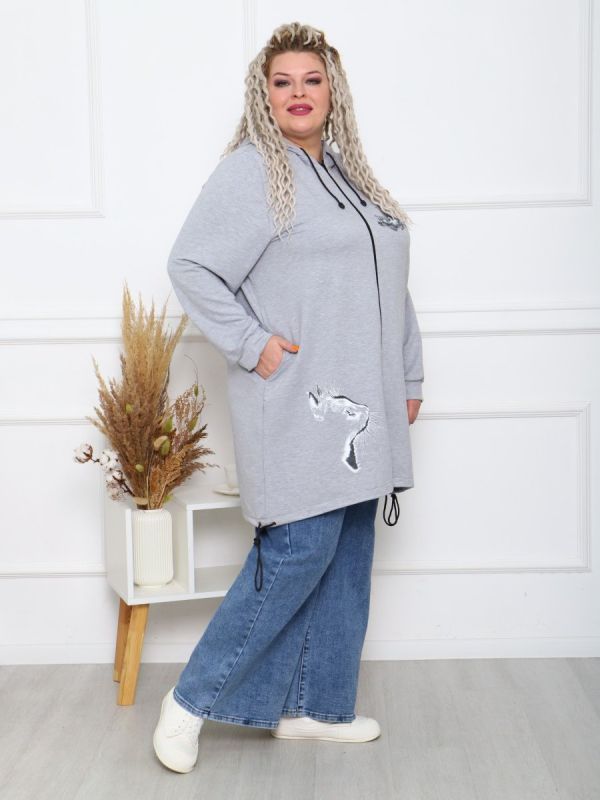 Kelly knitted tunic (gray)