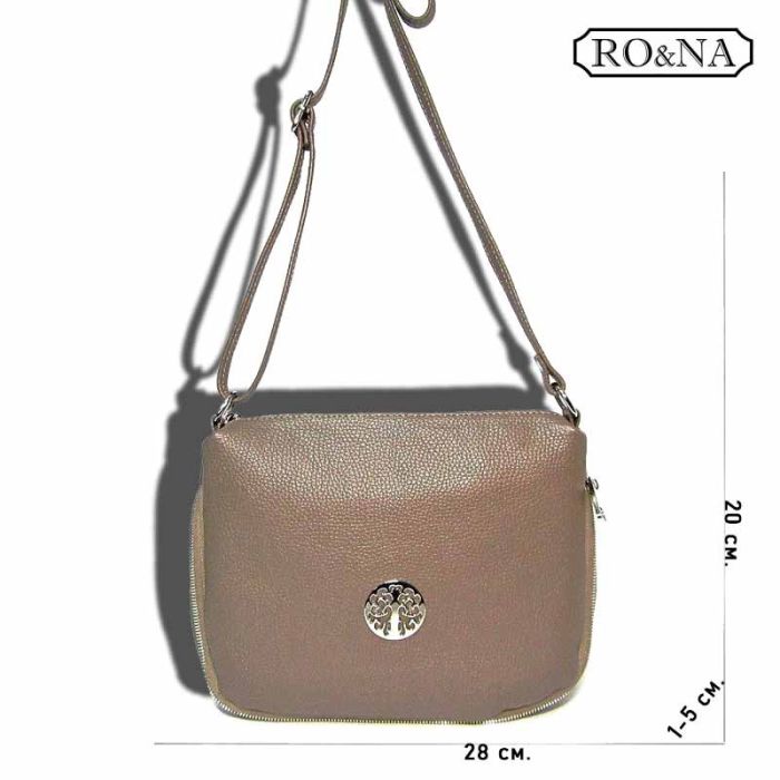 Women's leather shoulder strap bag - small