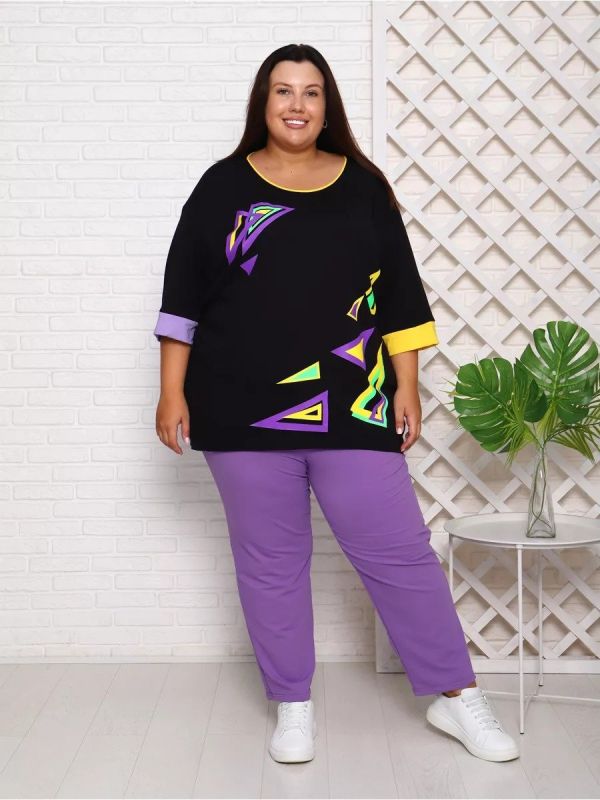 Tionna knitted pants (purple)