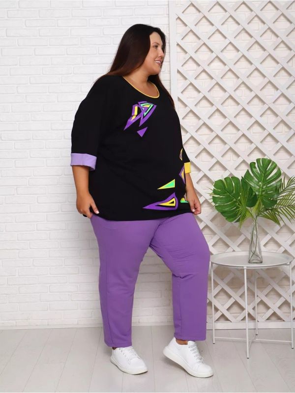 Tionna knitted pants (purple)