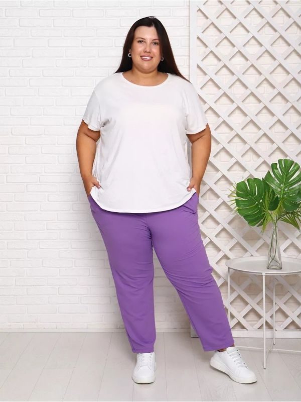 Tionna knitted pants (purple)