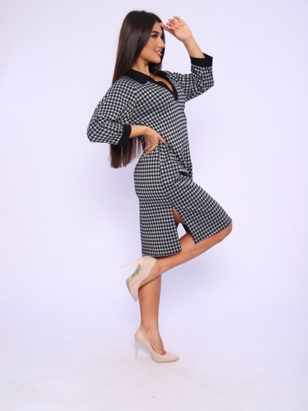 Tricase dress Mireta (houndstooth) pp