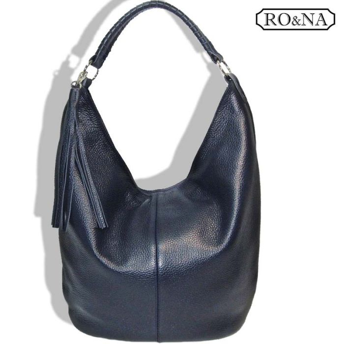 Large Women's Leather Shoulder Bag - Hobo