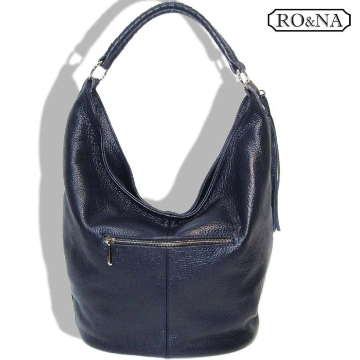 Large Women's Leather Shoulder Bag - Hobo