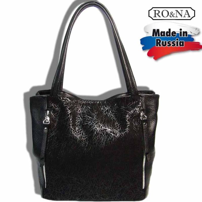 Women's combined leather shoulder bag-RONA