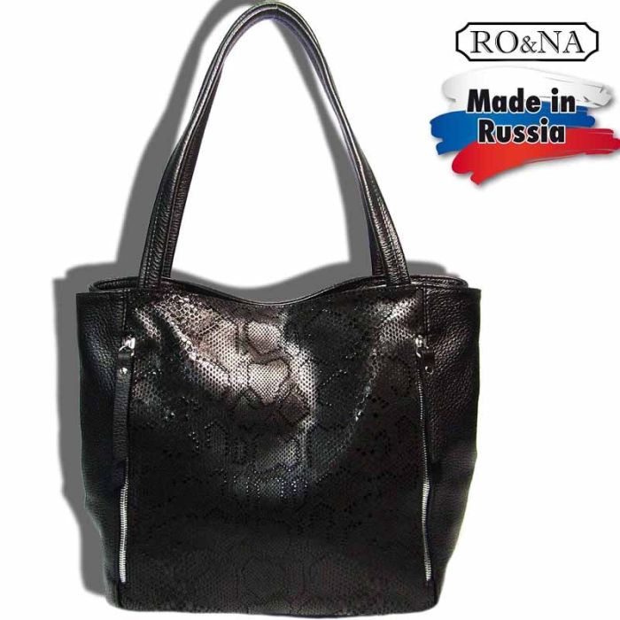 Women's combined leather shoulder bag-RONA