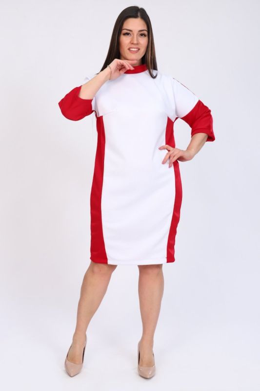 Tricase dress Genia (white-red) pp