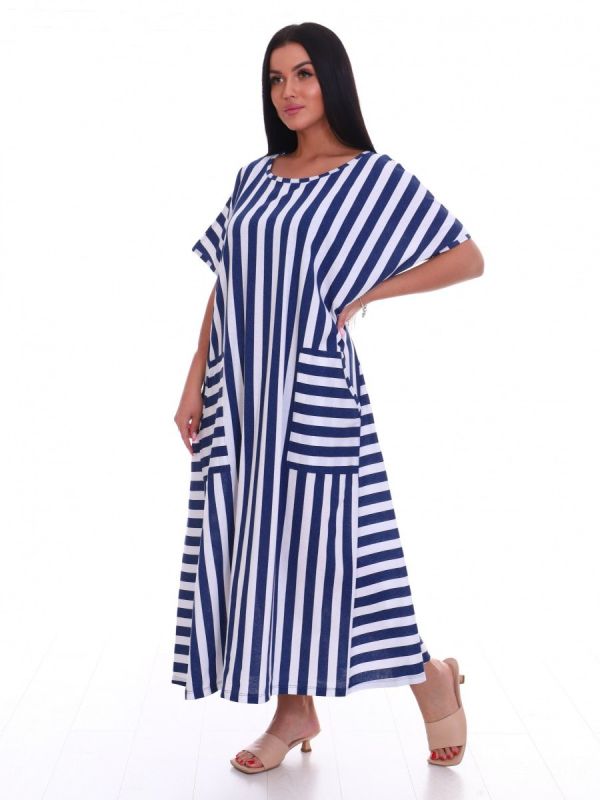 Tricase dress Dobeslava (blue stripe) pp