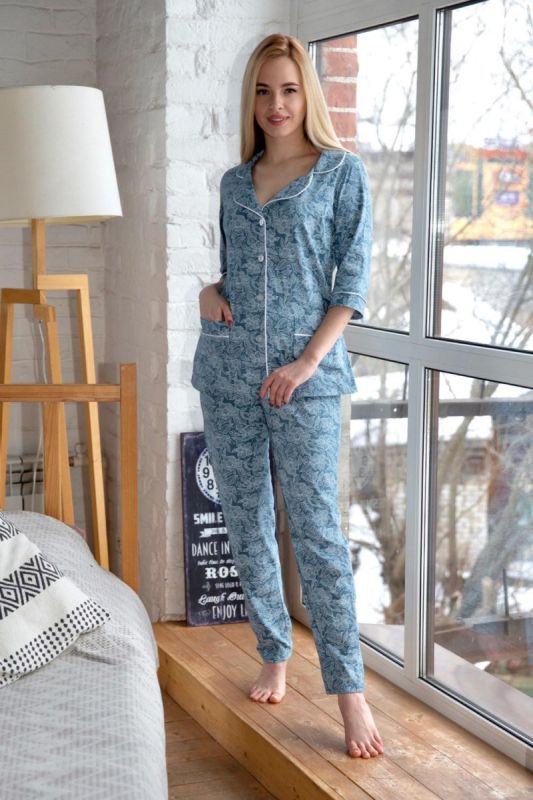 Knitted pajamas Deborah (flowers) pp