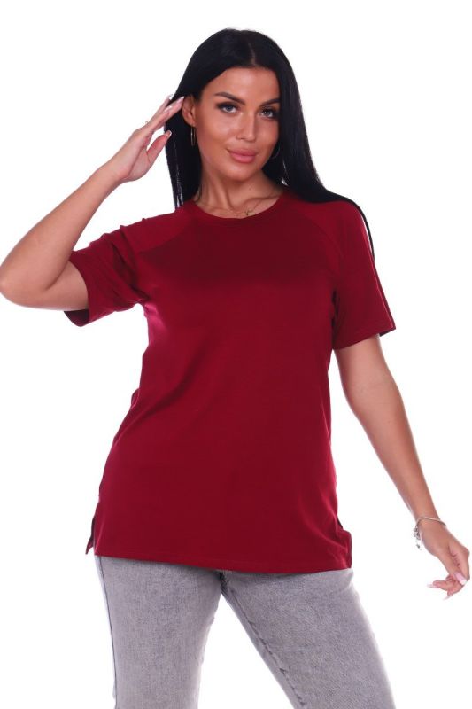 T-shirt viscose Ermionia (burgundy) pp