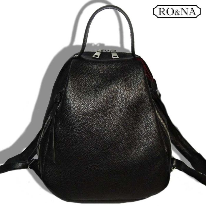 Women's leather backpack for ladies and older ladies