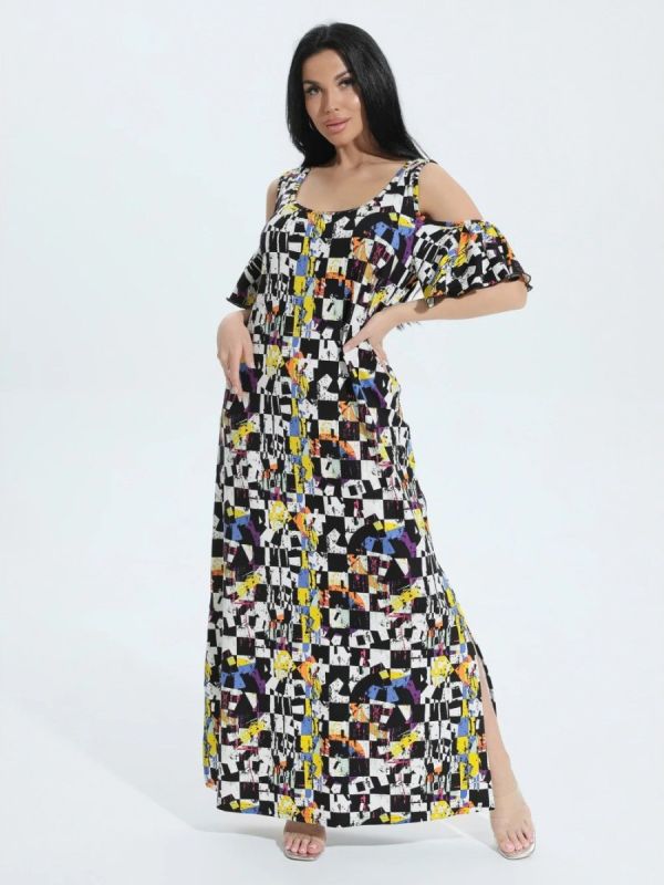 Viscose dress Krym (abstract) pp