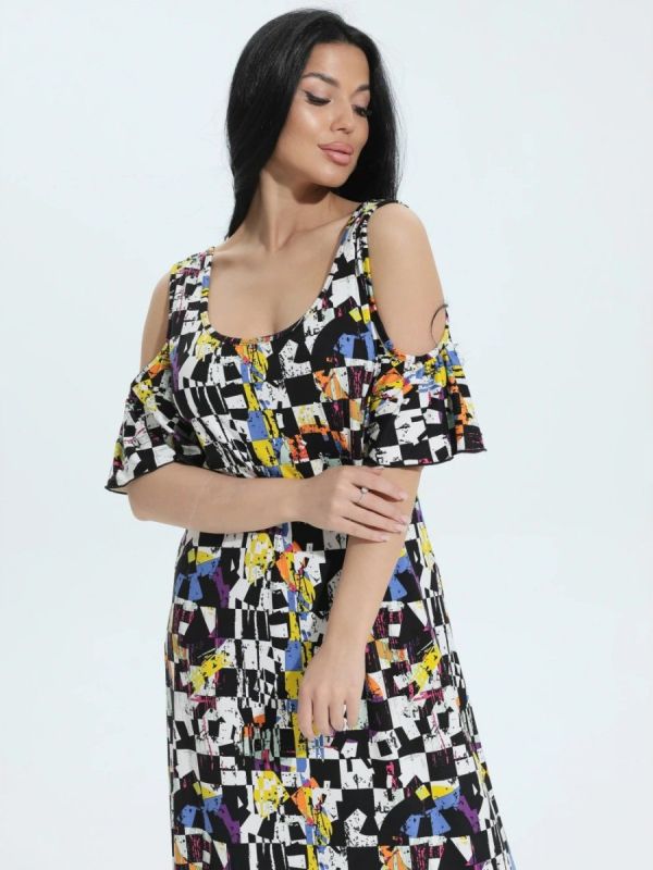 Viscose dress Krym (abstract) pp