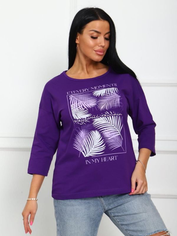 T-shirt tricase Saili (purple) pp