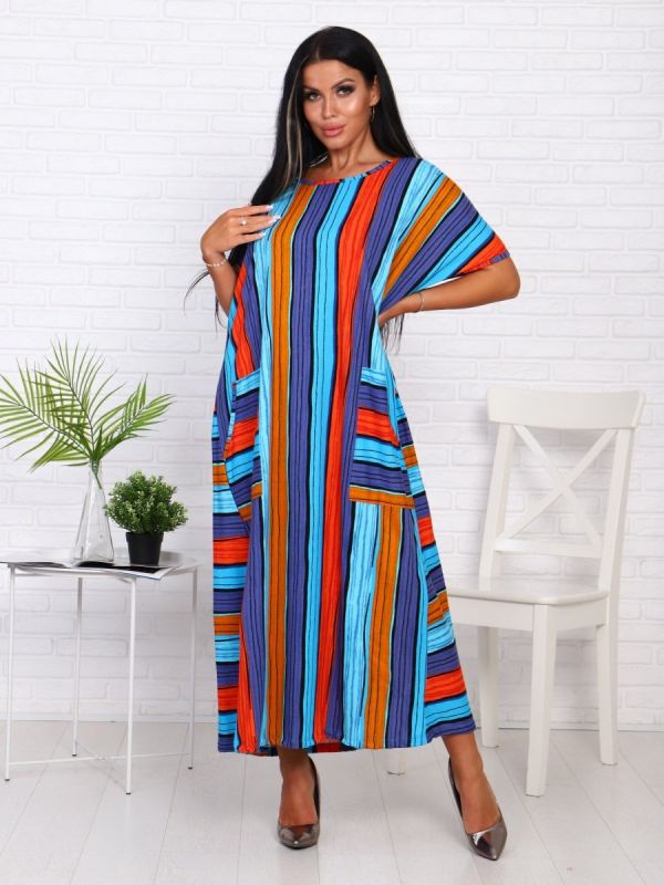 Knitted Dress Dobeslava (stripes) rr