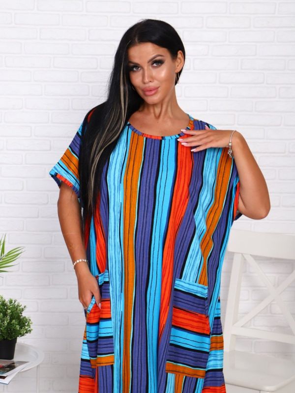 Knitted Dress Dobeslava (stripes) rr