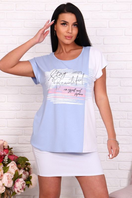 T-shirt viscose Donoldina (blue) pp