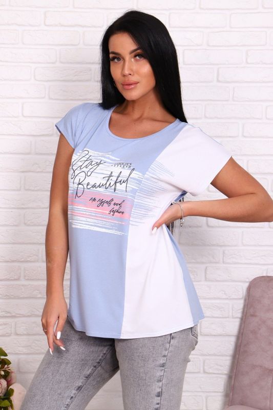 T-shirt viscose Donoldina (blue) pp