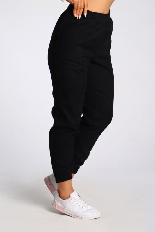 Corduroy pants Rodonia (black) pp