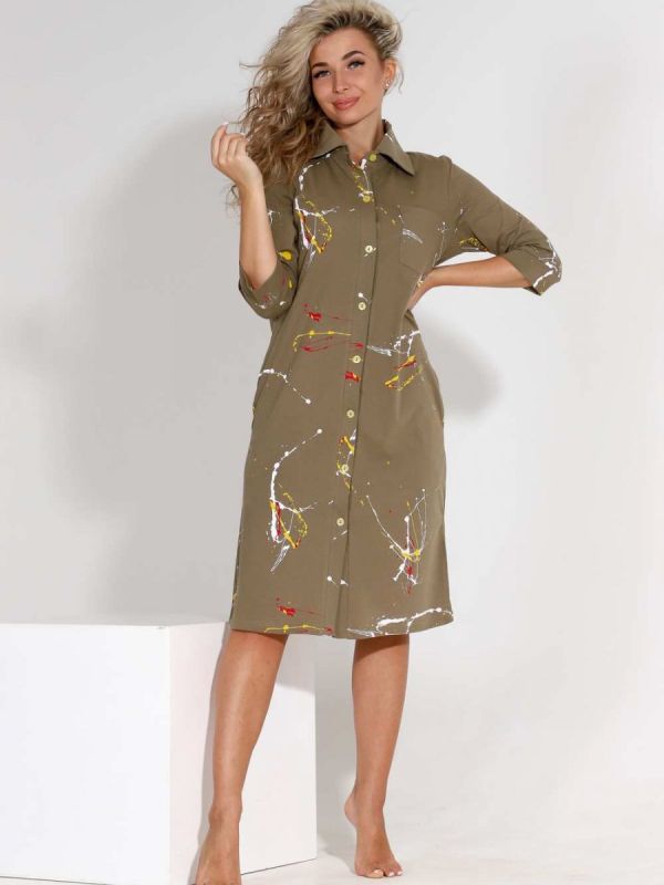 Tricase robe Svoboda (khaki) pp