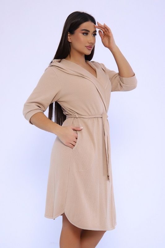 Waffle robe Zemira (beige) pp